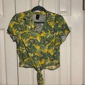 Lion King Cropped Button Up